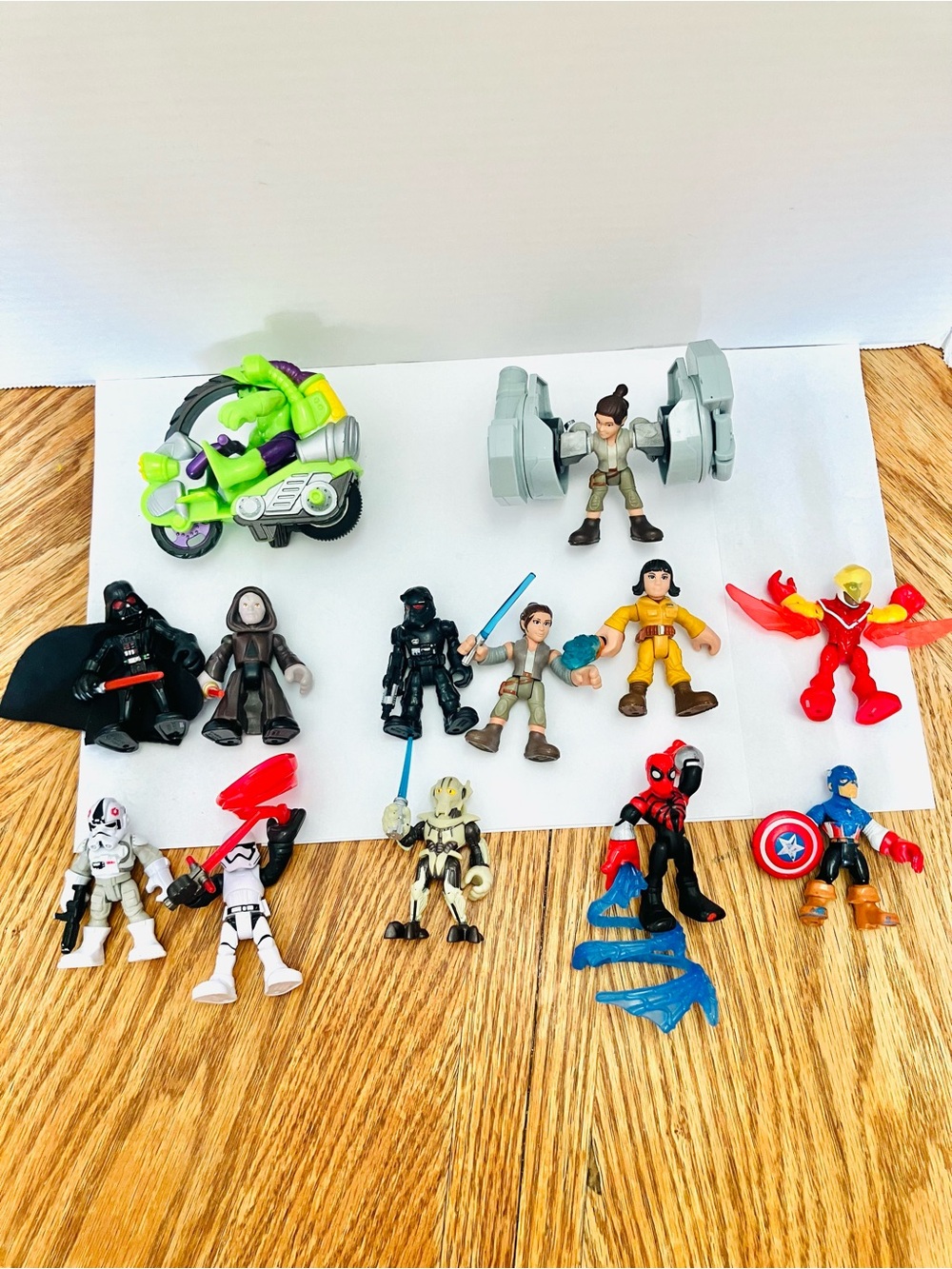 Hasbro Playskool Galactic Heroes Figures Lot(13) Star Wars Marvel 2.5in